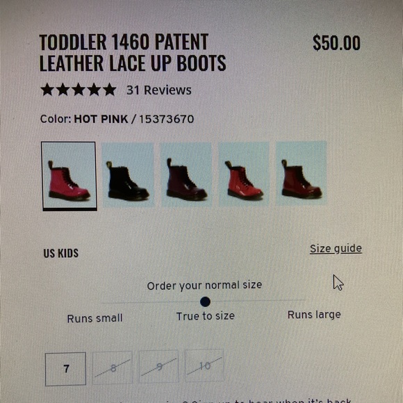 Hot Pink Dr Martens 1460 SOLD OUT ONLINE! - Picture 7 of 7